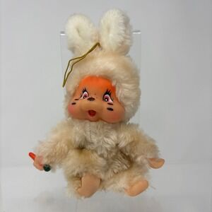 Vintage Monchhichi 8" Plush Collector Doll - Thumkey Easter Pets Tag Attached